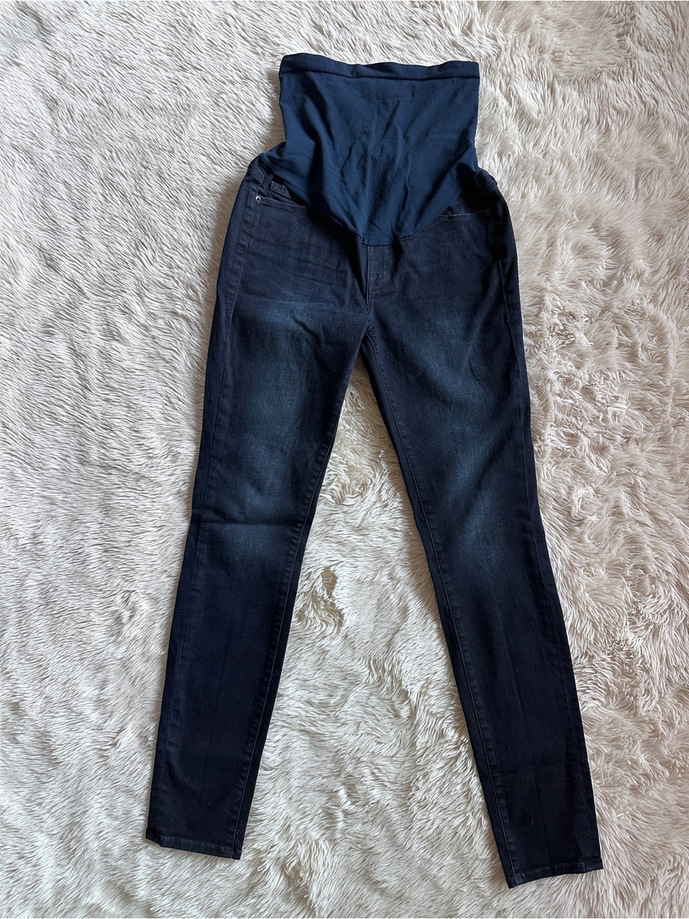 FRAME Maternity Skinny Jeans Over the Belly Band Size 28